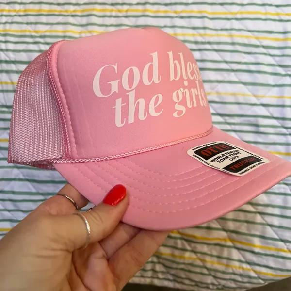 God bless the girls Megan Moroney trucker hat - Image 2