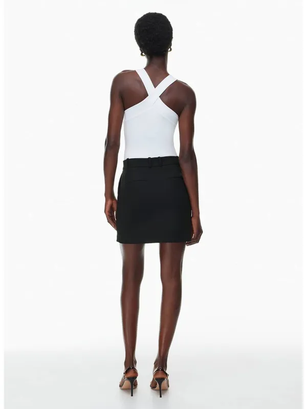 Babaton White Cross Neck Bodysuit XL NWT - Image 3