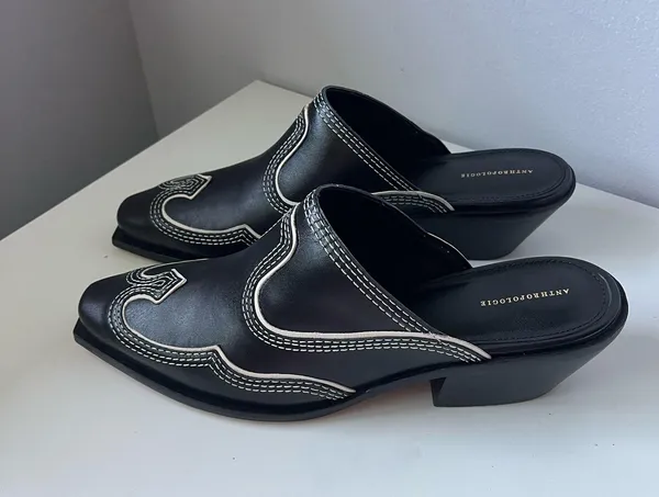 Anthropologie Western Mules - Image 2