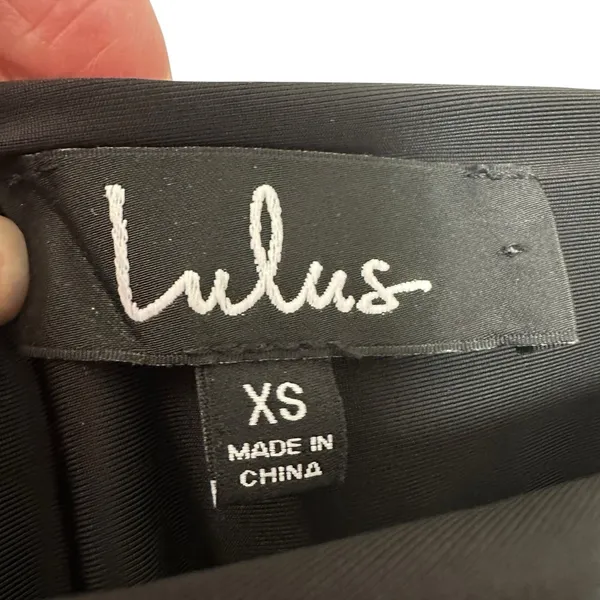 Lulus‎ Slay It With Me Black Off Shoulder Bodysuit XS Flutter Sleeve Sexy Chic - Image 14