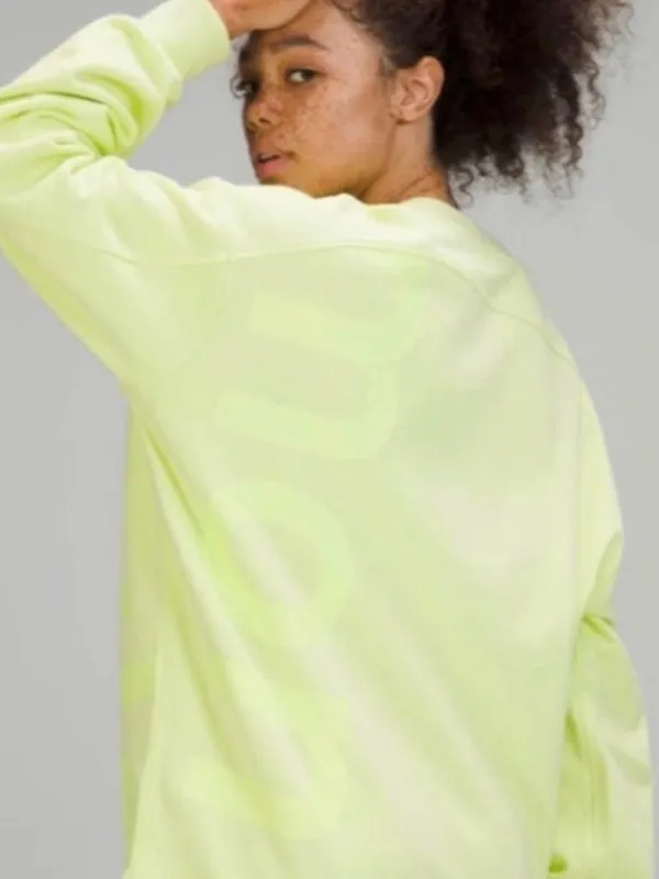 Lululemon Perfectly Oversized Crew *Logo‎ - Crispin Green - Image 2