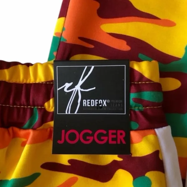 Redfox Rainbow Camo Jogger Pants Medium Multicolor Streetwear NWT Unisex - Image 7