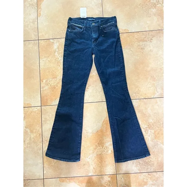 Anthropologie x Levi’s Made & Crafted Stem Flare Blue Jeans Mid-Rise 28 $198 - Image 10