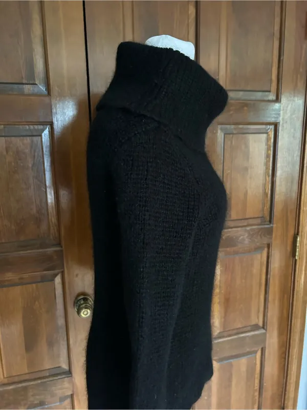 Lauren Ralph Lauren Sweater S Small Mohair Blend Ribbed Knit‎ Turtleneck HK - Image 3