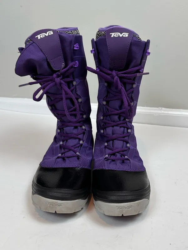 Teva Jordanelle 1003017 Waterproof Thinsulate Snow Boots Purple Women 9.5 - Image 4