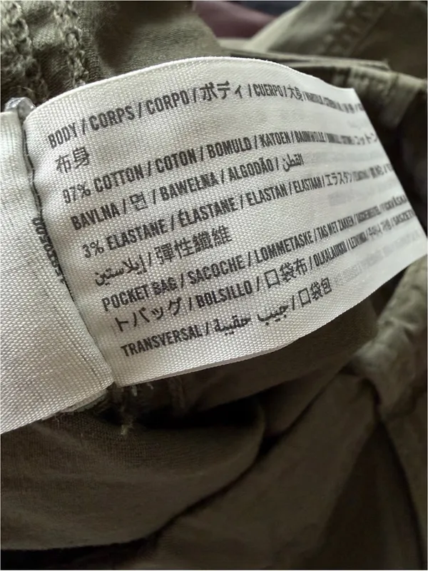 Abercrombie & Fitch Cargo Pants Barrel Leg Olive Green Elevated Casual Size 25/0 - Image 12