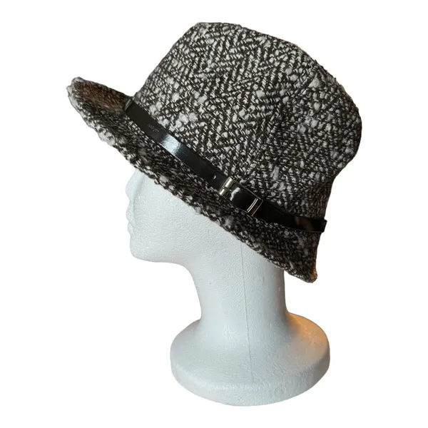 Banana Republic WOOL TWEED FEDORA with belt around the crown size M/L - Image 2