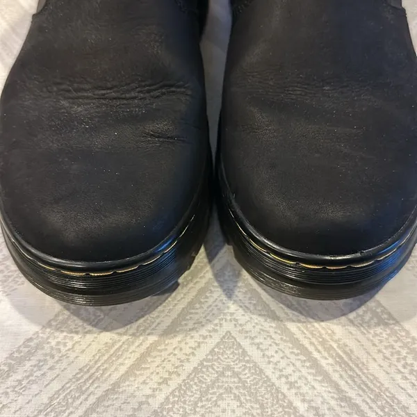 Dr. Martens AirWair Black Platform Slip-On Ankle Boots Size 8W / 7M - Image 5