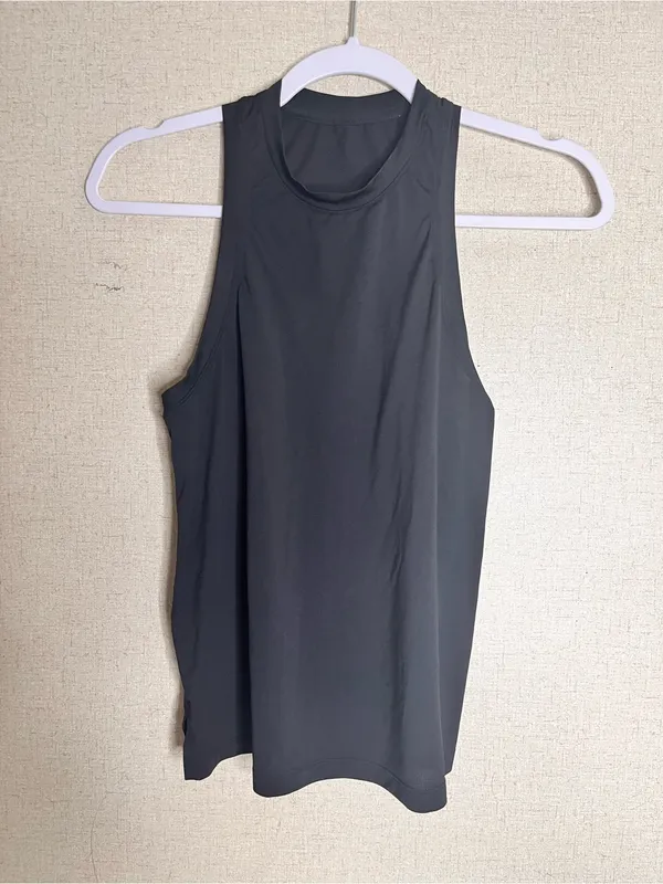 lululemon athletica Blue and Black Scoop Neck Active Tanks - Image 2