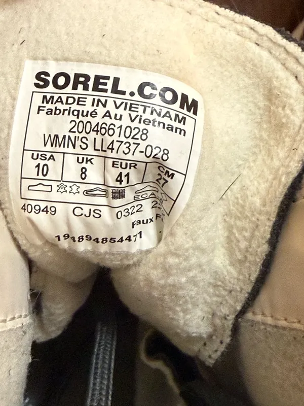 SOREL EXPLORER II JOAN Women’s 10 FAUX FUR WATERPROOF BOOTS WOMEN'S - Image 5