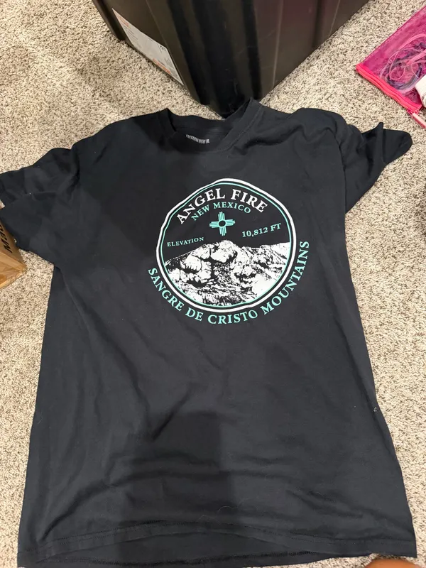 Angel fire T SHIRT Black Size L - Image 4