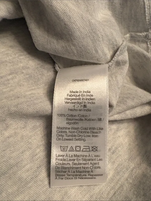 Madewell women’s Perfect Crewneck Tee Allday Jersey light heather gray Sz S NWT - Image 6