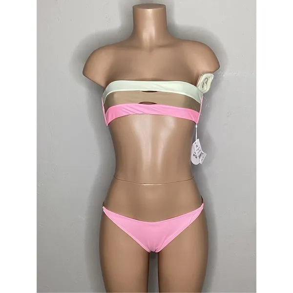 New. L*SPACE and PQ pink bikini. Large. Retails $172 - Image 3