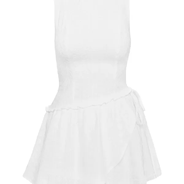 Princess Polly Cosie Mini Dress White - Image 5