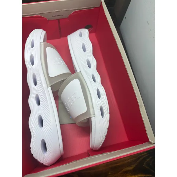 Hunter White Geneva Slip On‎ Sandals Size 10 - Image 4