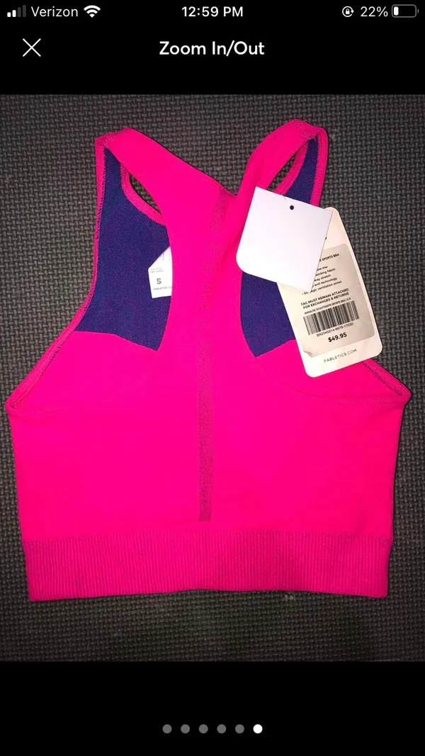 Fabletics Sculpt Knit Sports Bra Crop Top - Image 6