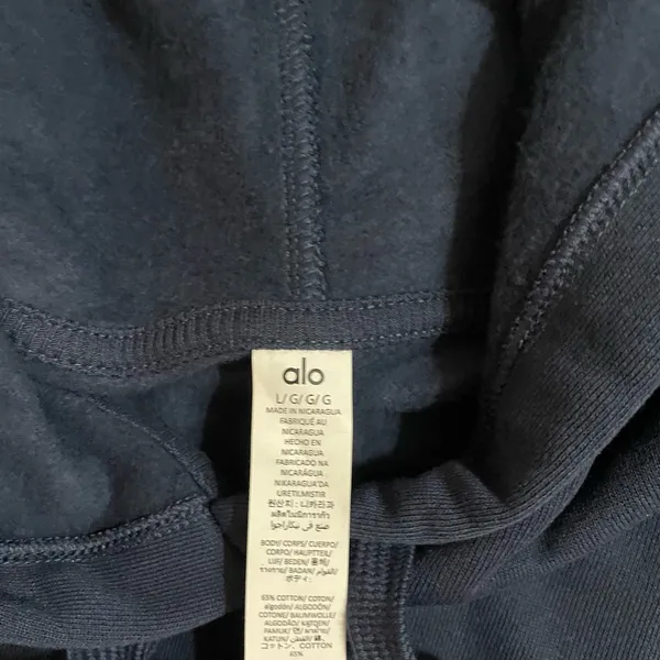 Alo Yoga NWT Accolade Hoodie Navy Blue Size L oversized - Image 9