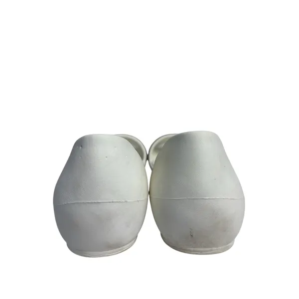 Crocs Lina Embellished D’Orsay White Sandals Size 7 Slide On Comfort Shoes - Image 6