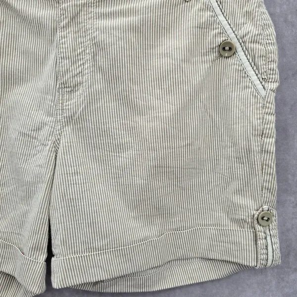 Bill Bass Jeans Bermuda Flat Front‎ Stripe Bottoms Pants Shorts Cotton 10 - Image 5