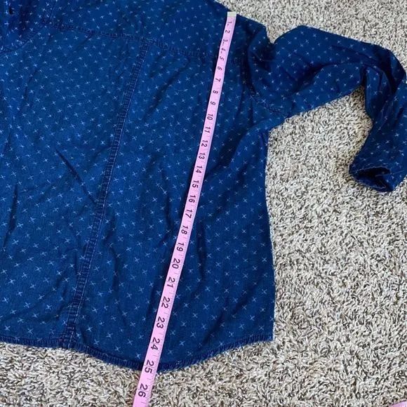 5/$30 🎈 Maurices women’s medium chambray‎ button down blouse - Image 6