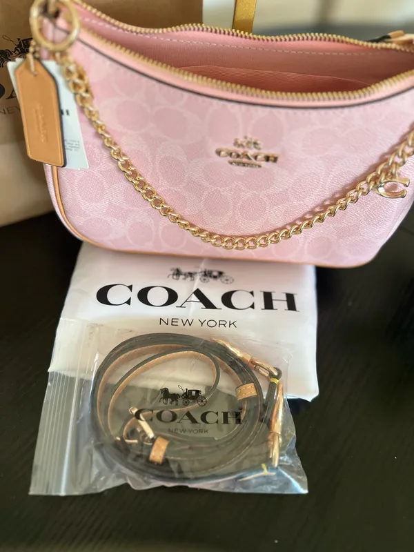 Coach Bag Shoulder pink - Image 5