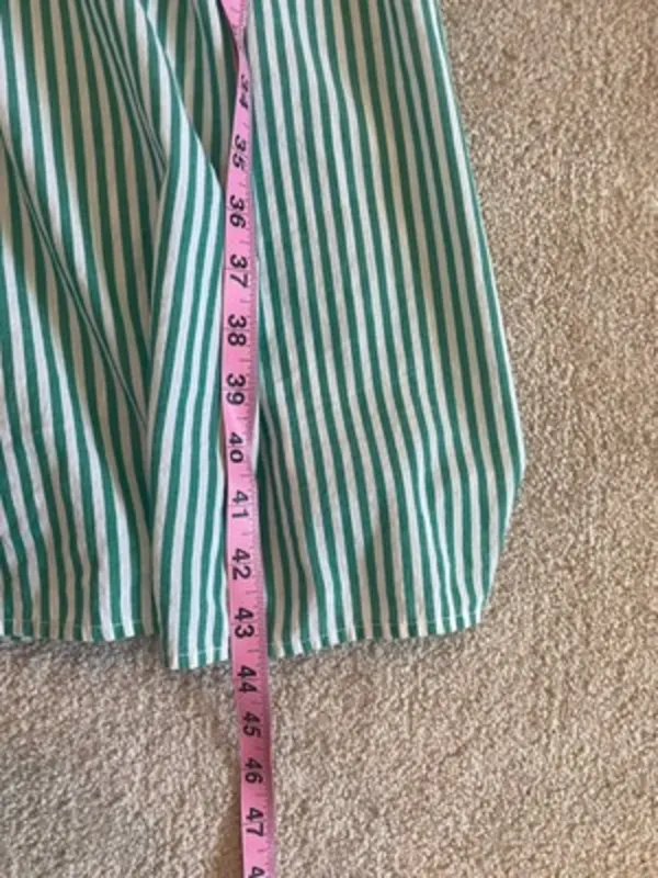 Velvet Tees Velvet by Graham & Spencer Jayel Cotton Stripe‎ Wrap Dress Green Wrap Size XS - Image 12
