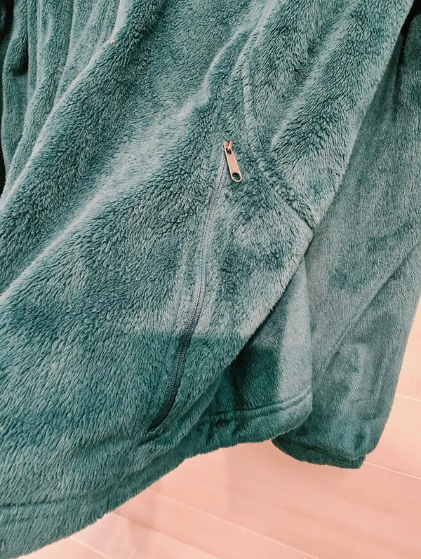 {XL} Columbia Fleece Full Zip Jacket Green - Image 2