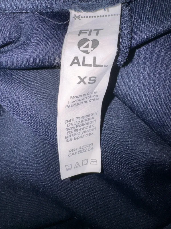 Fit 4 All Navy Lounge Joggers Size XS - Image 4