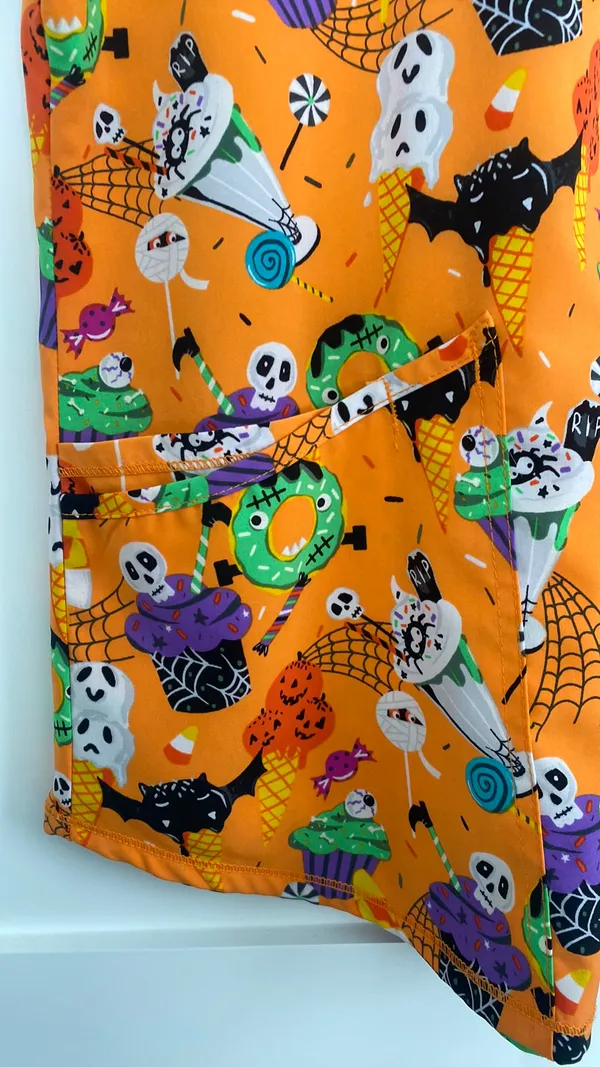 Scrubstar Scrub Top Halloween - Image 2