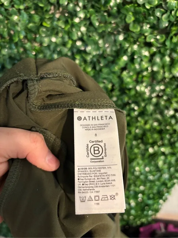 Athleta Olive Green Vienna Slim Pants Sz 8 - Image 5