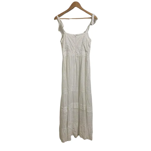 ADELYN RAE White Women's Janella Eyelet Maxi Dress Small‎ NWOT $155 - Image 4