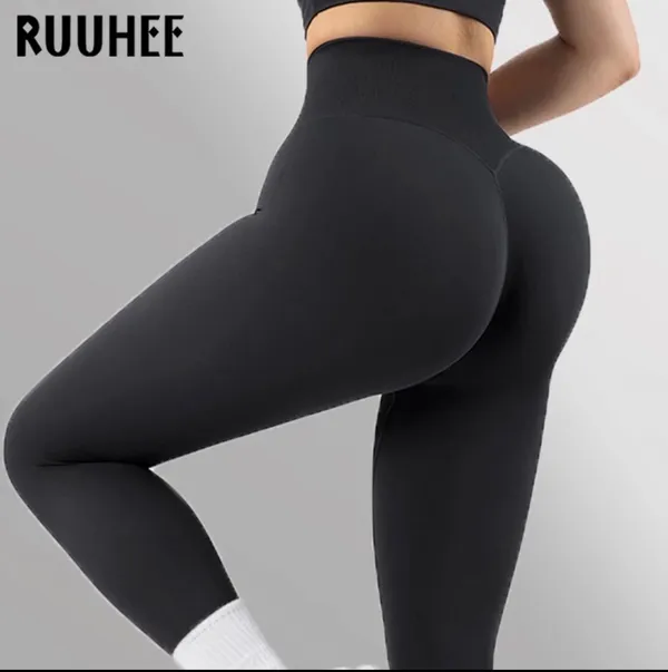 Ruuhee Seamless Leggings Women High Waist Workout Butt Lifting Fitness Yoga New! - Image 4