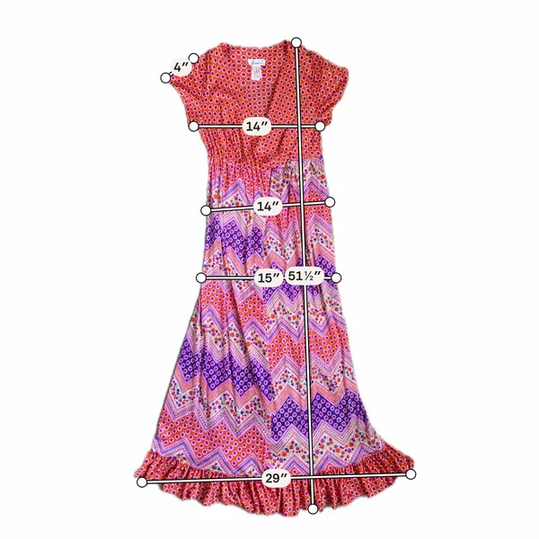 Vintage 70s Saramal Lingerie Wrap‎ Nylon Dress Bohemian Retro Disco Maxi Small - Image 6
