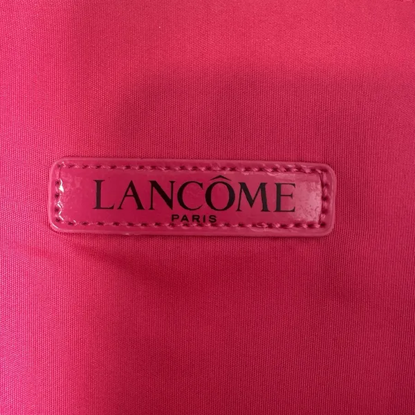 Lancome Womens Reversible Total Bag Colorblock Pink Red Flamingo Lips Lining - Image 7