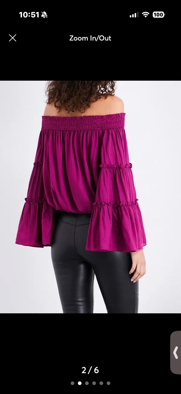 (L) Free people blouse - Image 2