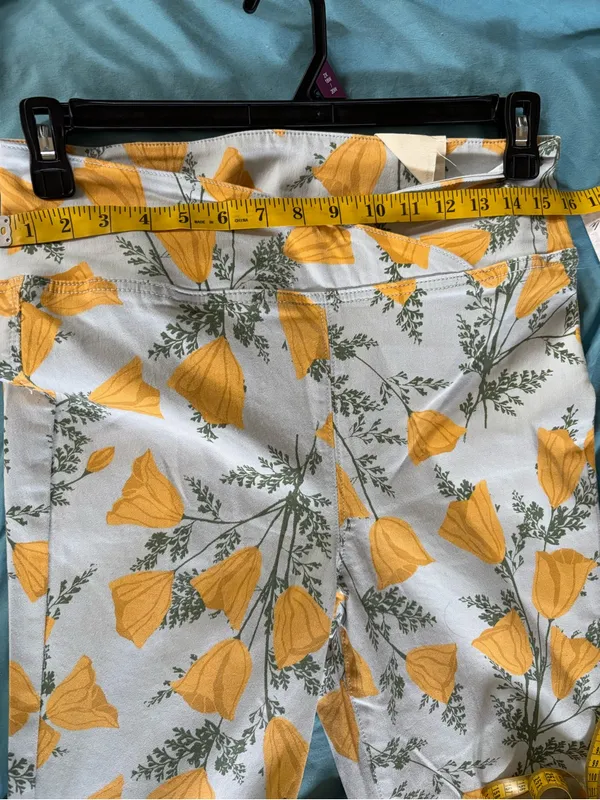 We The Free Yellow Floral Boot Cut Pants - Image 9