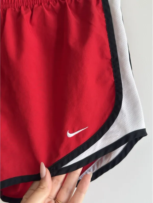 Nike Red Running Shorts XS Lined Mesh Sides Elastic Drawstring 25x3 in - Image 3