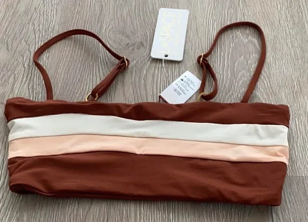 L*Space Rebel Stripe Colorblock Bikini Top - Image 3