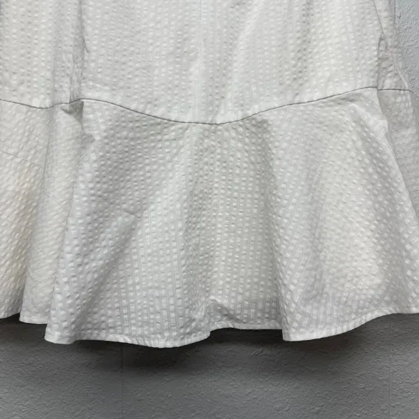 Club Monaco Ruffle Mini Skirt Women 8 Cotton Coastal Festival Coquette Y2K Angel - Image 9