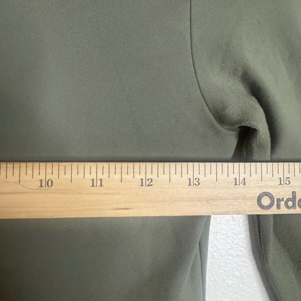 nuuds Bodysuit Women's Long Sleeve Crew Neck Thong Snap Base Layer Green Size S - Image 4