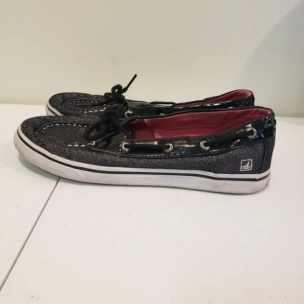 Sperry Black Canvas Boat Shoes - Image 5