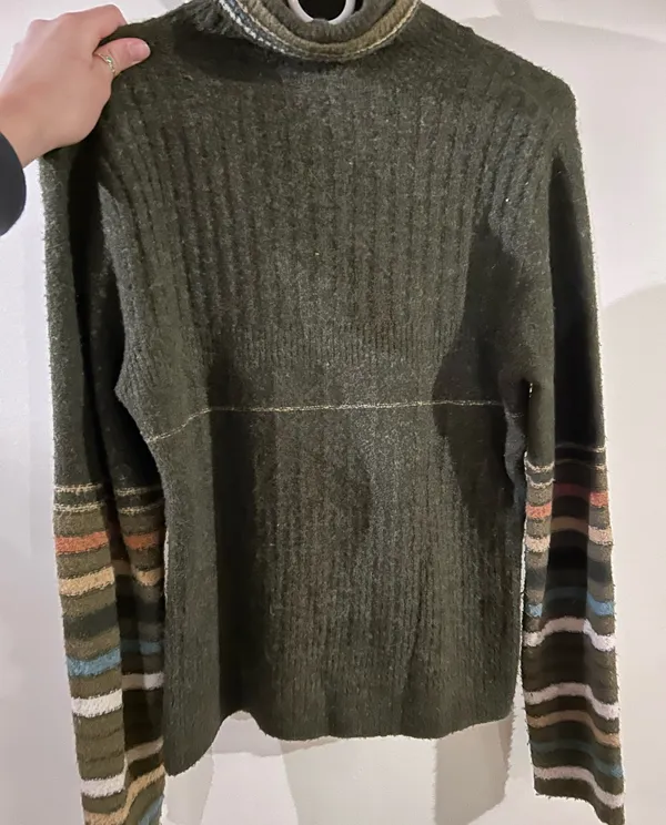 Vintage knit sweater Green - Image 4
