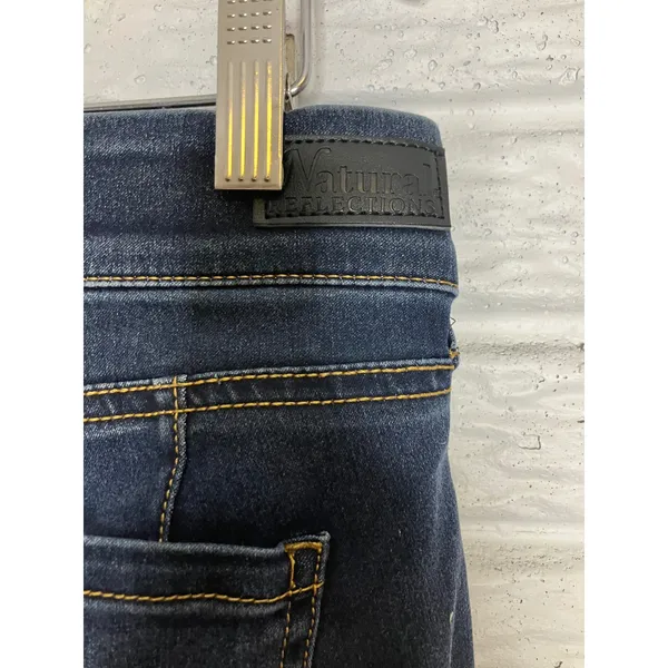 Natural Reflections Ab Slimmer Bootcut Jeans‎ Womens 10 Dark Wash New Stretch - Image 7