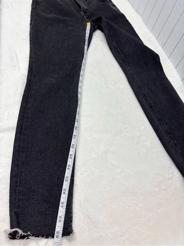 Good American Black Skinny High-Rise Jeans Size 6/28 - Image 6