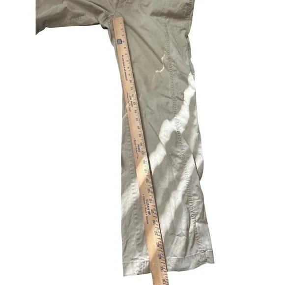 Old Navy Womens Khaki Low Rise Cargo‎ Straight Leg Utility Pants Tan Size 12 - Image 6