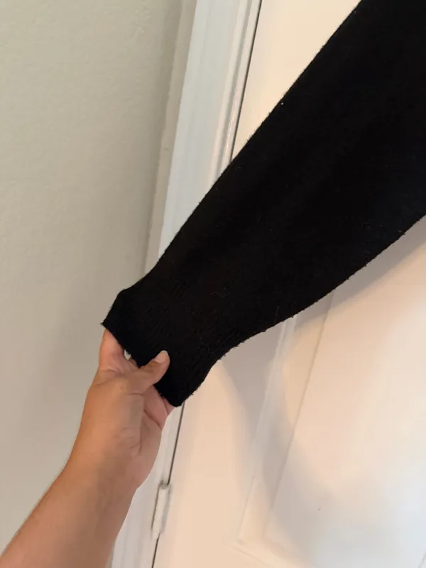 A New Day Black Mock Neck Bonjour Sweater - Image 5