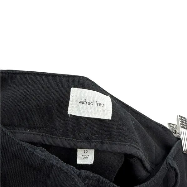 Aritzia Wilfred Free Picture Cargo Pant Black‎ Wide Leg Utility Size 10 - Image 8