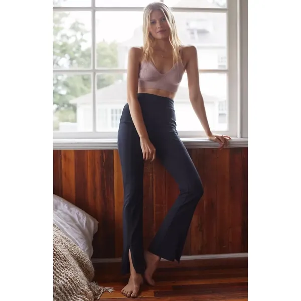 Daily Practice Pants Size‎ S Gray Flare Zipper Pull On Model Off Duty Minimalist - Image 14