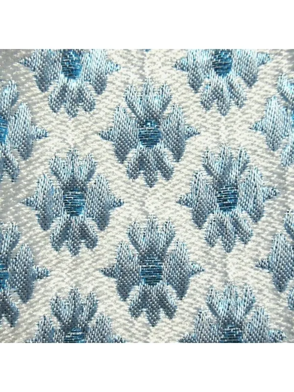 NWoT Hill House Ellie Nap Dress in Blue White Brocade Smocked Tiered Midi XS - Image 5
