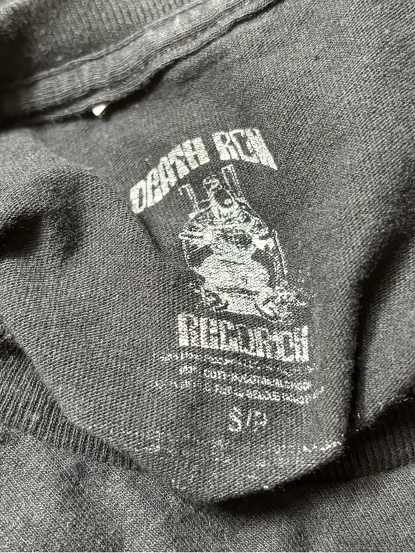 Death Row Records Black Cropped Graphic Tee T-Shirt (Size S/P) - Image 4
